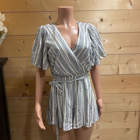 Altar'd State Pants - Altar’d State Striped Romper